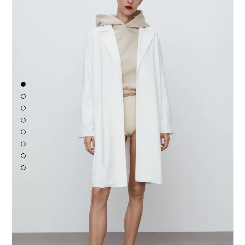 Orange Lightweight Suede Coat